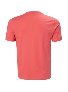 Camisa Helly Hansen Hudson coral para homem.