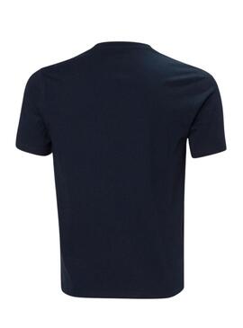 Camiseta Helly Hansen Hudson azul marino para homem.