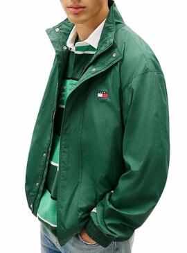 Jaqueta Tommy Jeans Heritage Flag verde para homem