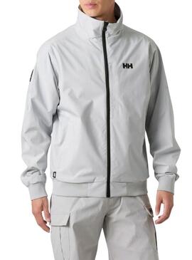 Jaqueta Helly Hansen HP Racing 3.0 cinza para homem.