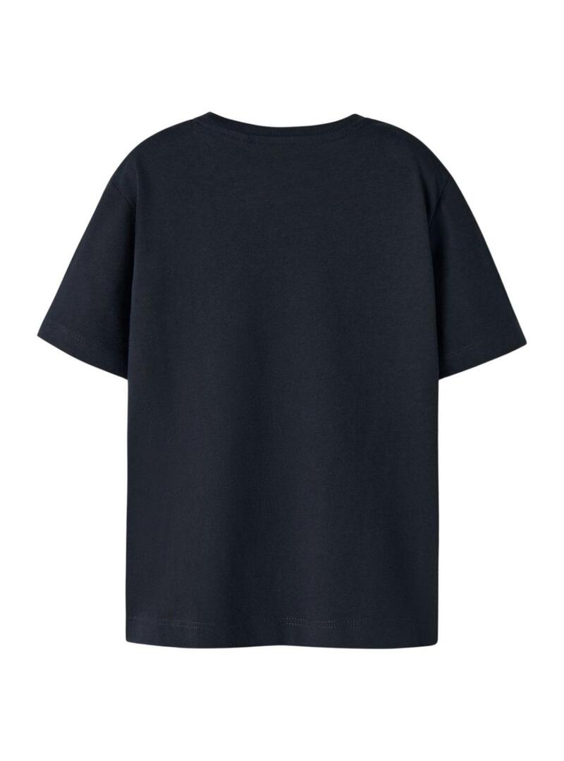 Camiseta Name It Benna moto preta para menino