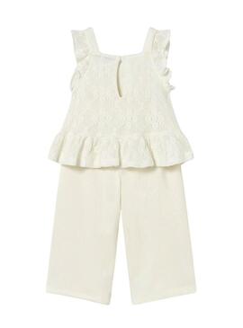 Conjunto Maioral de três peças safari para bebê.