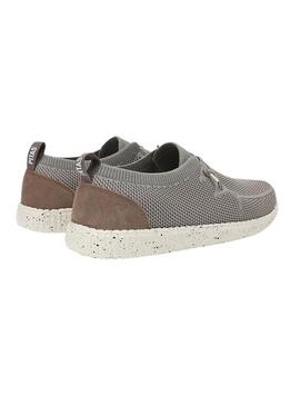 Sapatos Walkin Pitas Fly lavados em cinza taupe para homem