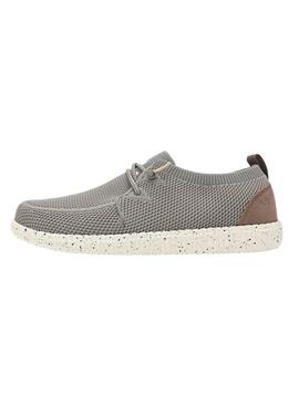 Sapatos Walkin Pitas Fly lavados em cinza taupe para homem