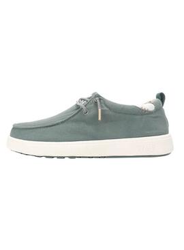 Sapatos Walkin Pitas Wallabi Biarritz turquesa para homem.