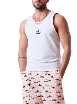Camiseta Project x Paris Essential regata branca para homem.