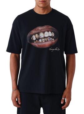 Camiseta Project x Paris GoldRush preta para homem.