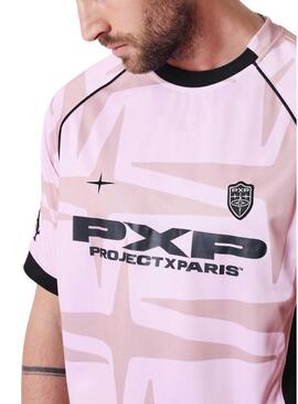 Camiseta Project x Paris Training rosa para homem.