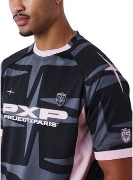 Camiseta Project x Paris Training preta para homem.