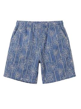 Calça curta Project x Paris Candide Idylle flores azul para homem