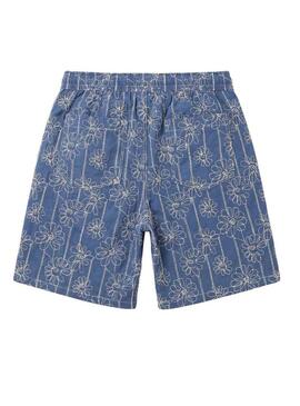 Calça curta Project x Paris Candide Idylle flores azul para homem