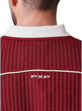 Camisa Polo Project x Paris Knockout granada para hombre.