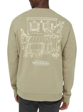 Moletom Only and Sons Cesc verde para homens