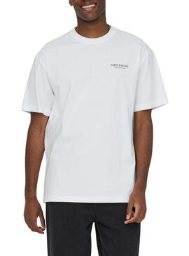 Camiseta Only and Sons Fred Bakery branca para homem