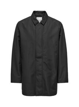 Casaco Only and Sons Hall preto para homem