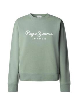 Moletom Pepe Jeans Maty verde para mulher