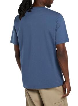 Camiseta Dickies Mapleton azul índigo para homem
