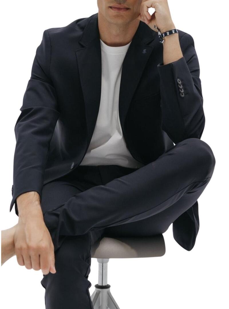 Casaco El Pulpo ultraleve em azul-marinho para homem