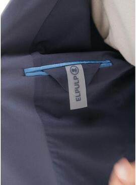 Casaco El Pulpo ultraleve em azul-marinho para homem