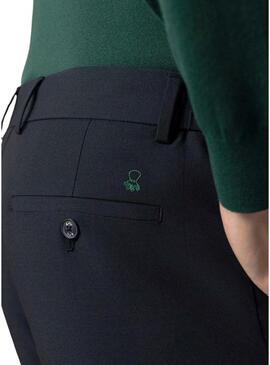 Calça terno El Pulpo conforto azul marinho para homem