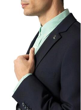 Casaco El Pulpo terno conforto azul marinho para homens