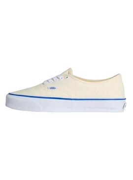Sapatilhas Vans Authentic branco e azul para mulher.