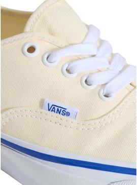 Sapatilhas Vans Authentic branco e azul para mulher.