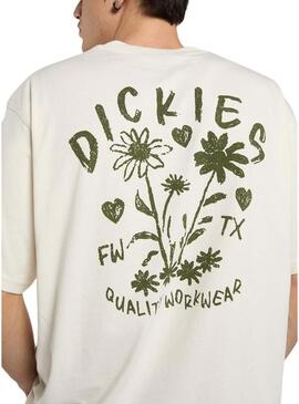 Camiseta Dickies Amberley bege para homem.