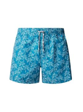 Calção Pepe Jeans Dotted Palms azul para homem.