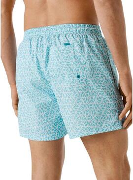 Calção de banho Pepe Jeans estampado azul para homem.