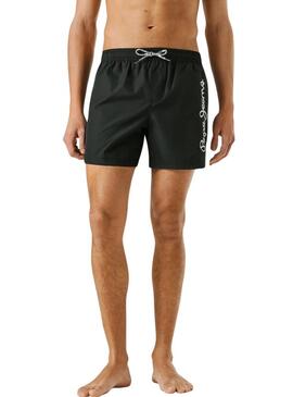 Sunga Pepe Jeans Logo preto para homem