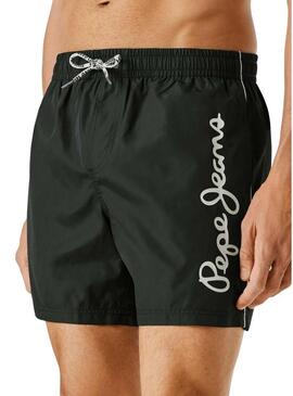 Sunga Pepe Jeans Logo preto para homem