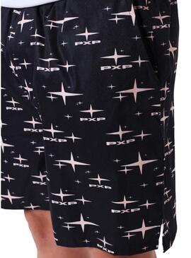 Calção Project x Paris Starfield preto estampado para homem