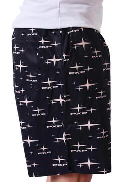 Calção Project x Paris Starfield preto estampado para homem