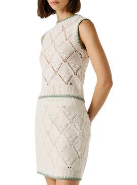 Top Pepe Jeans Kaira branco para mulher