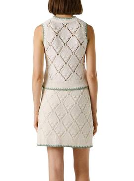 Top Pepe Jeans Kaira branco para mulher