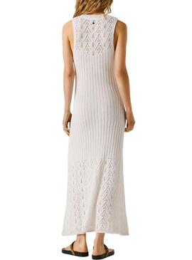 Vestido Pepe Jeans Kenia blanco para mulher.