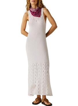 Vestido Pepe Jeans Kenia blanco para mulher.