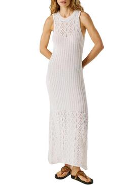 Vestido Pepe Jeans Kenia blanco para mulher.