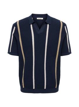 Polo Only and Sons Dark Navy para homem