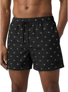 Calção Calvin Klein Jeans Covered preto para homem.