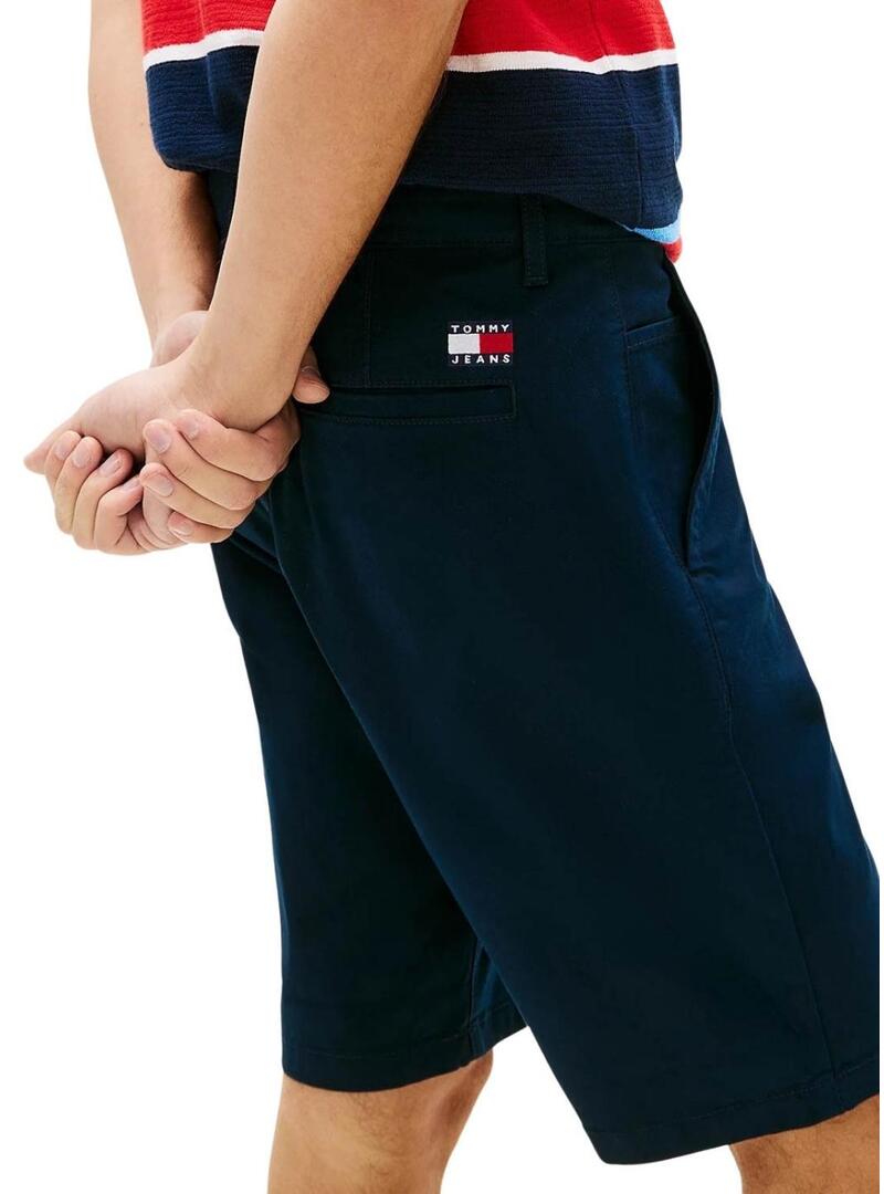 Bermudas Tommy Jeans Scanton azul marinho para homem