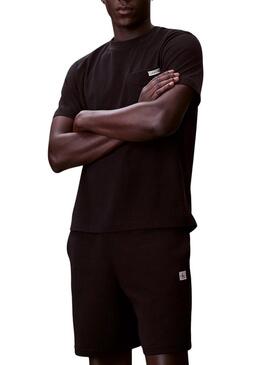 Bermudas Calvin Klein Jeans Badge preto para homem