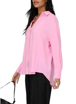 Camisa Only Zazima rosa para mulher.