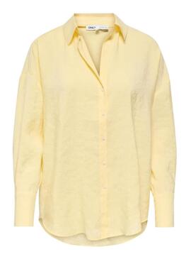 Camisa Only Zazima amarela para mulher