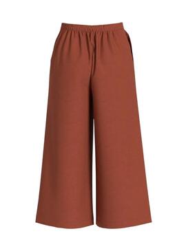 Calças culotte Vila Prisilla terracota para mulher