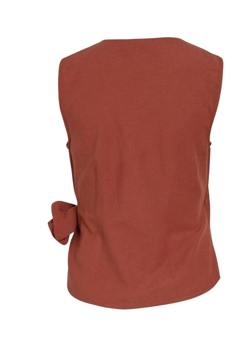 Top Vila Prisilla em telha para mulher