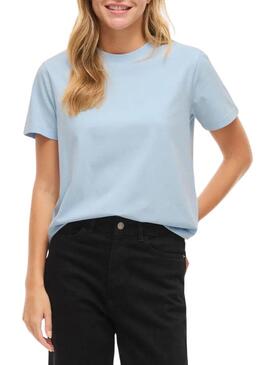 Camisa Vila Nora azul para mulher.