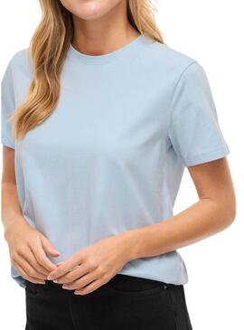 Camisa Vila Nora azul para mulher.