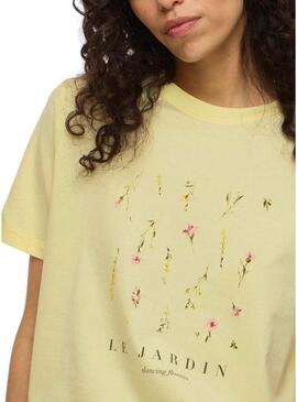 Camiseta Vila Sybil amarela para mulher.